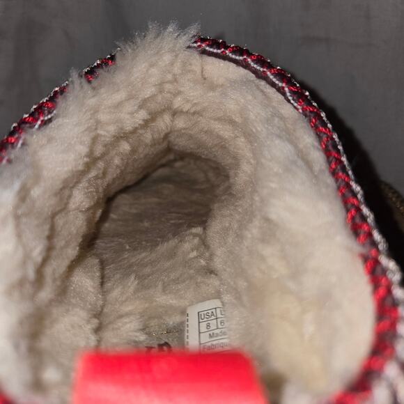 UGG Tazz Braid Slipper Size 8 Chestnut Suede Platform Moccasin Clog *read* - Picture 9 of 14